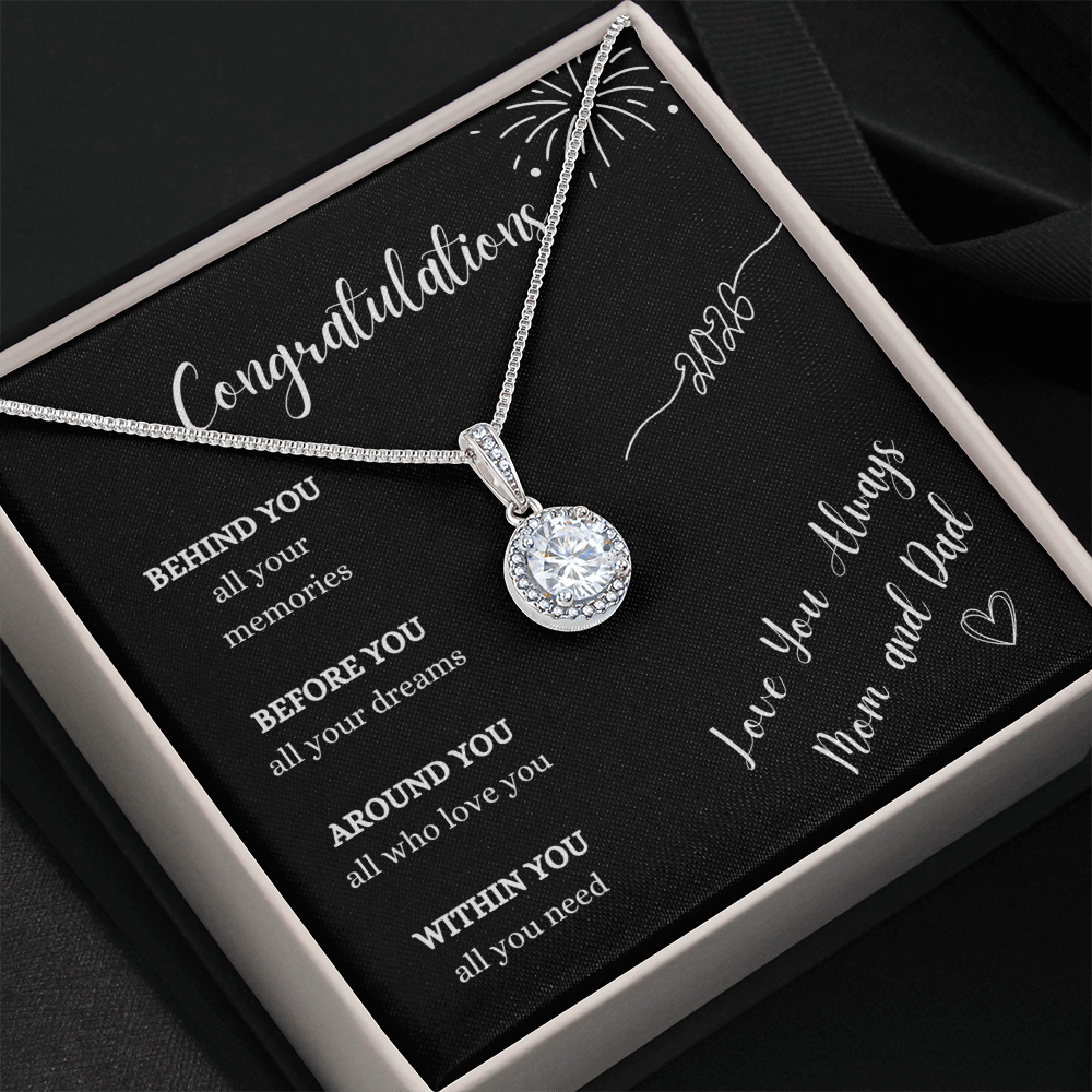 Graduation Gift Necklace From Mom and Dad