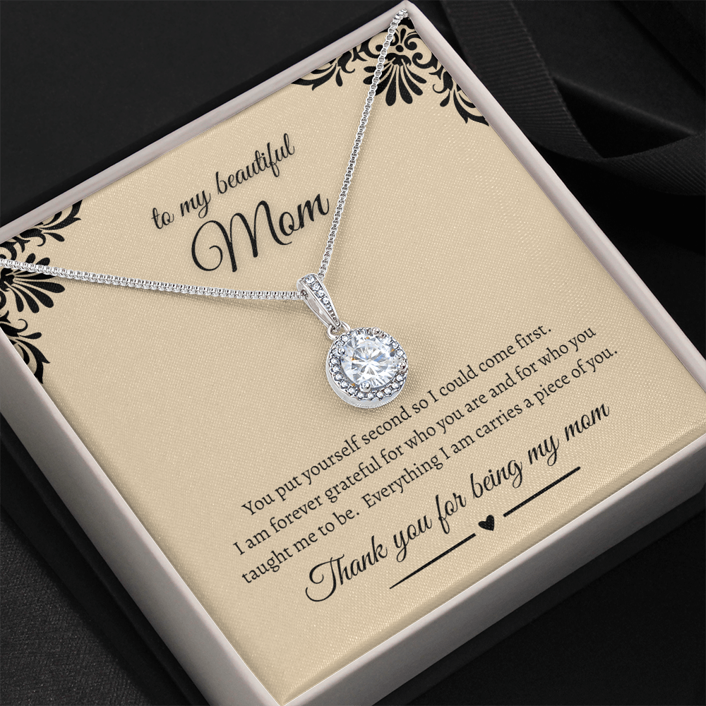 Heartfelt Gift For Mom Sparkling Eternal Hope Necklace