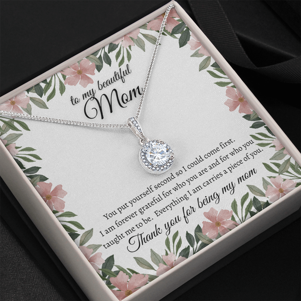 Forever Grateful Mom Necklace Meaningful Jewelry Gift Idea