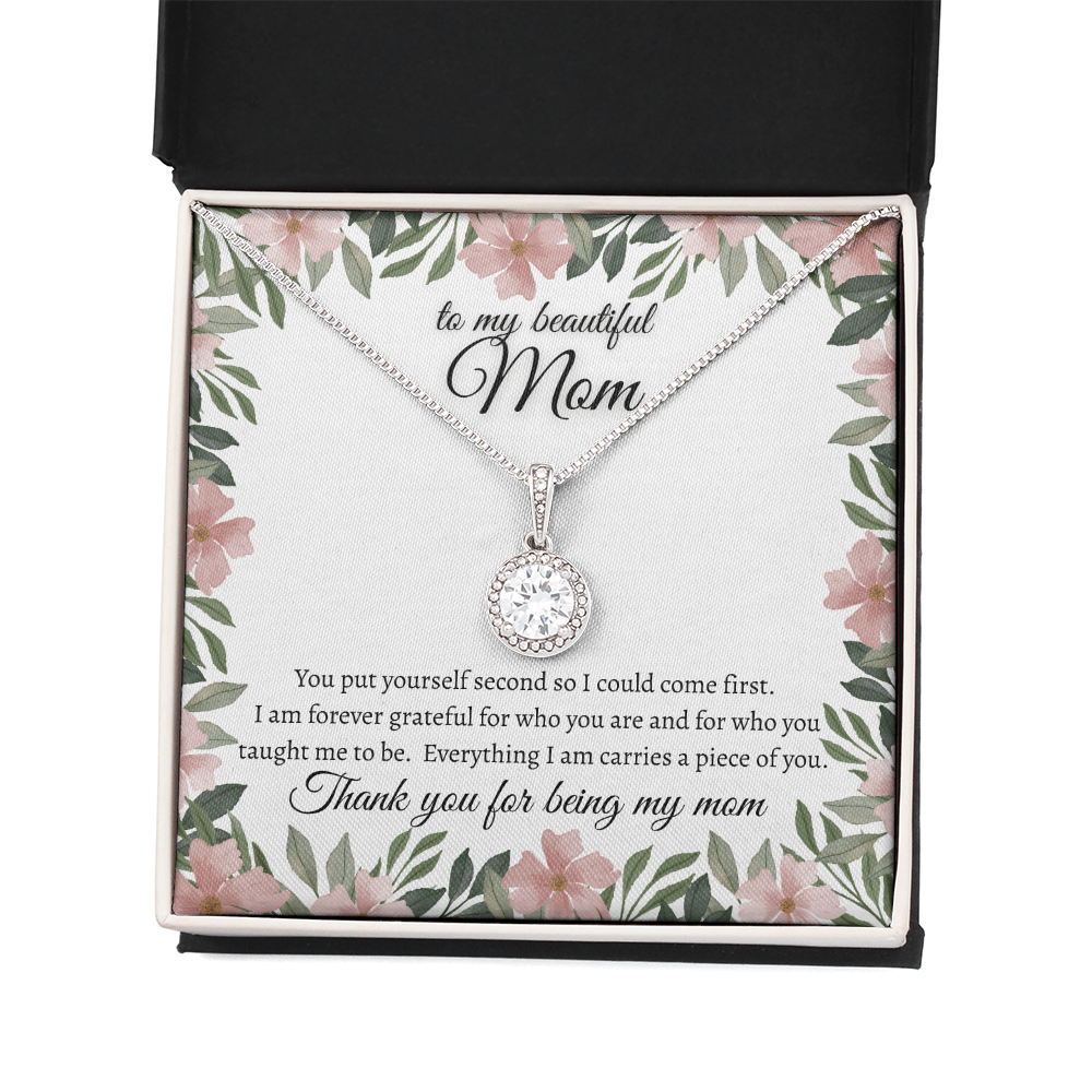 Forever Grateful Mom Necklace Meaningful Jewelry Gift Idea