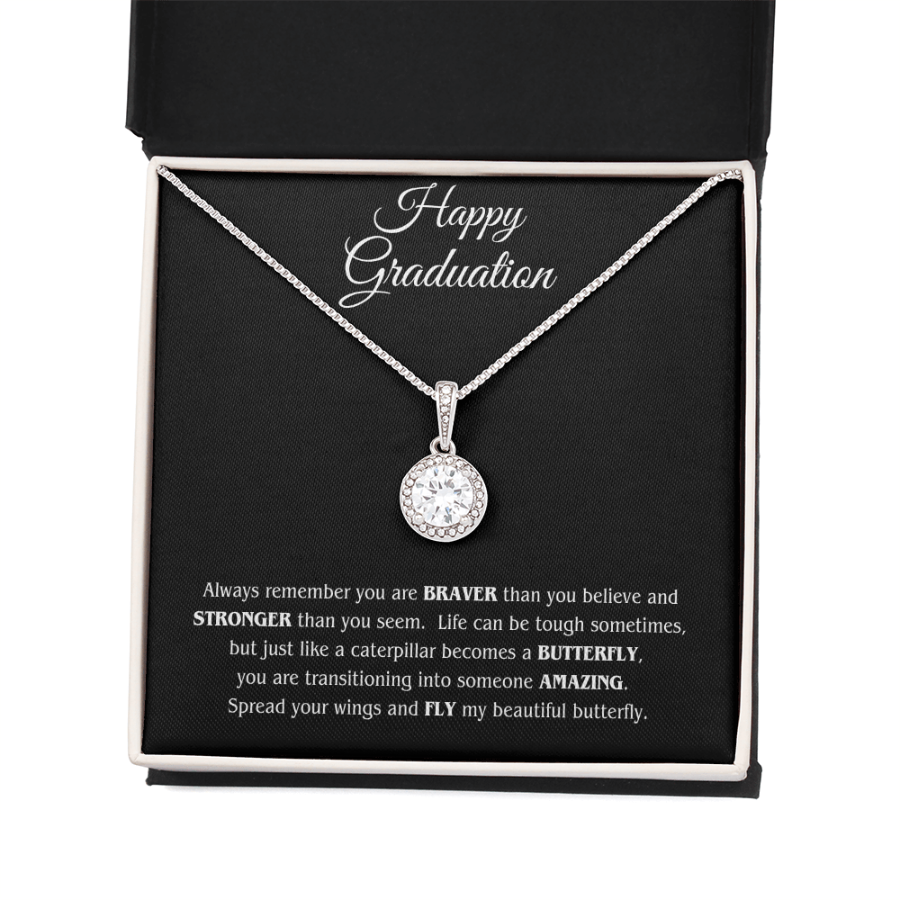 Graduation Gift Necklace For Daughter From Mom With Love