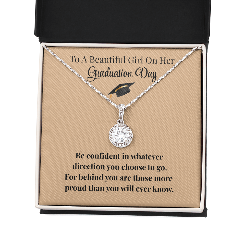 Beautiful Girl Graduation Necklace Gift Encouragement Love Keepsake