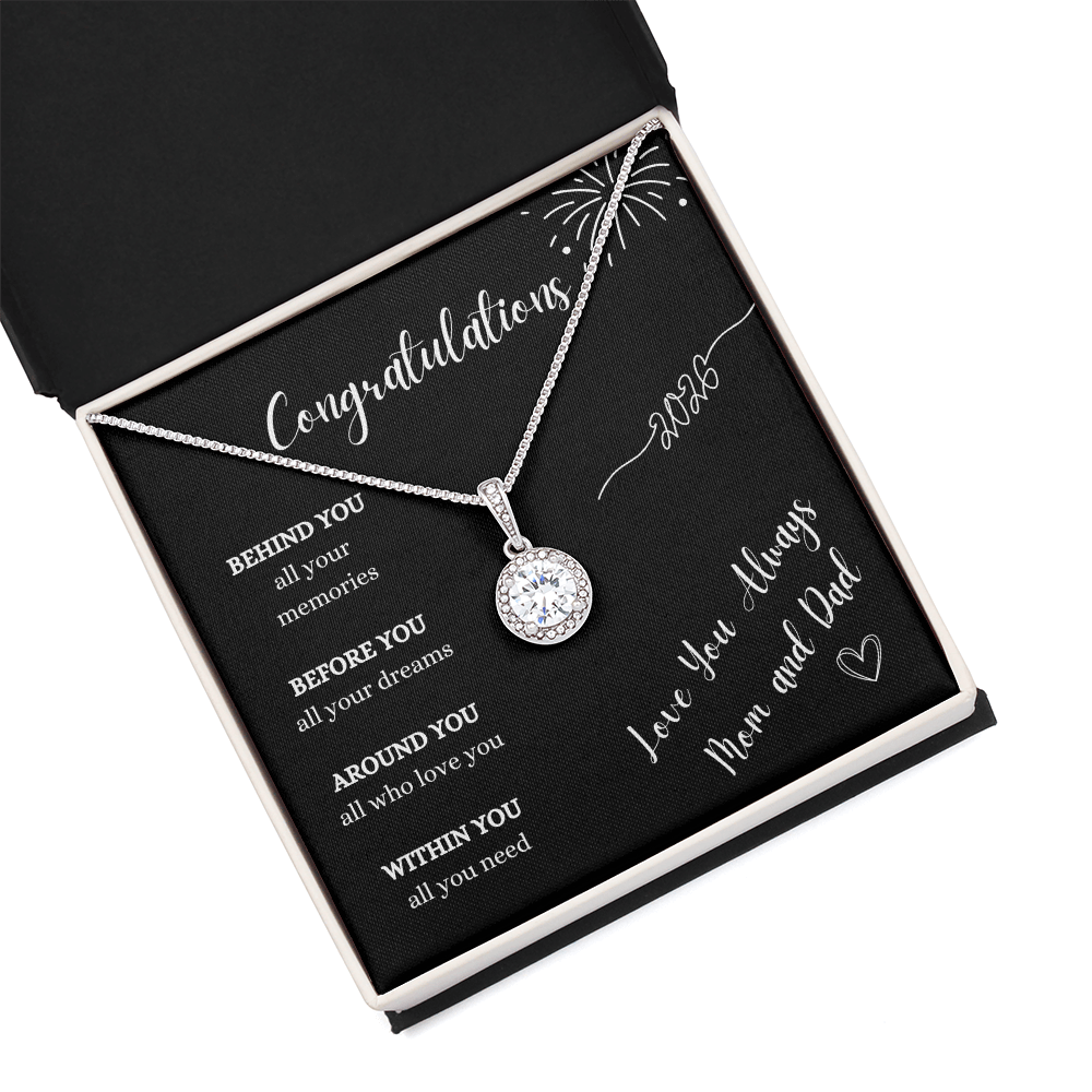 Graduation Gift Necklace From Mom and Dad