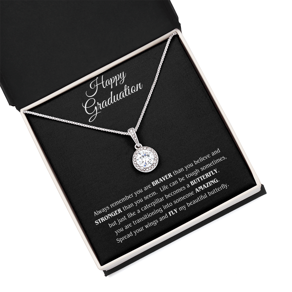 Graduation Gift Necklace For Daughter From Mom With Love