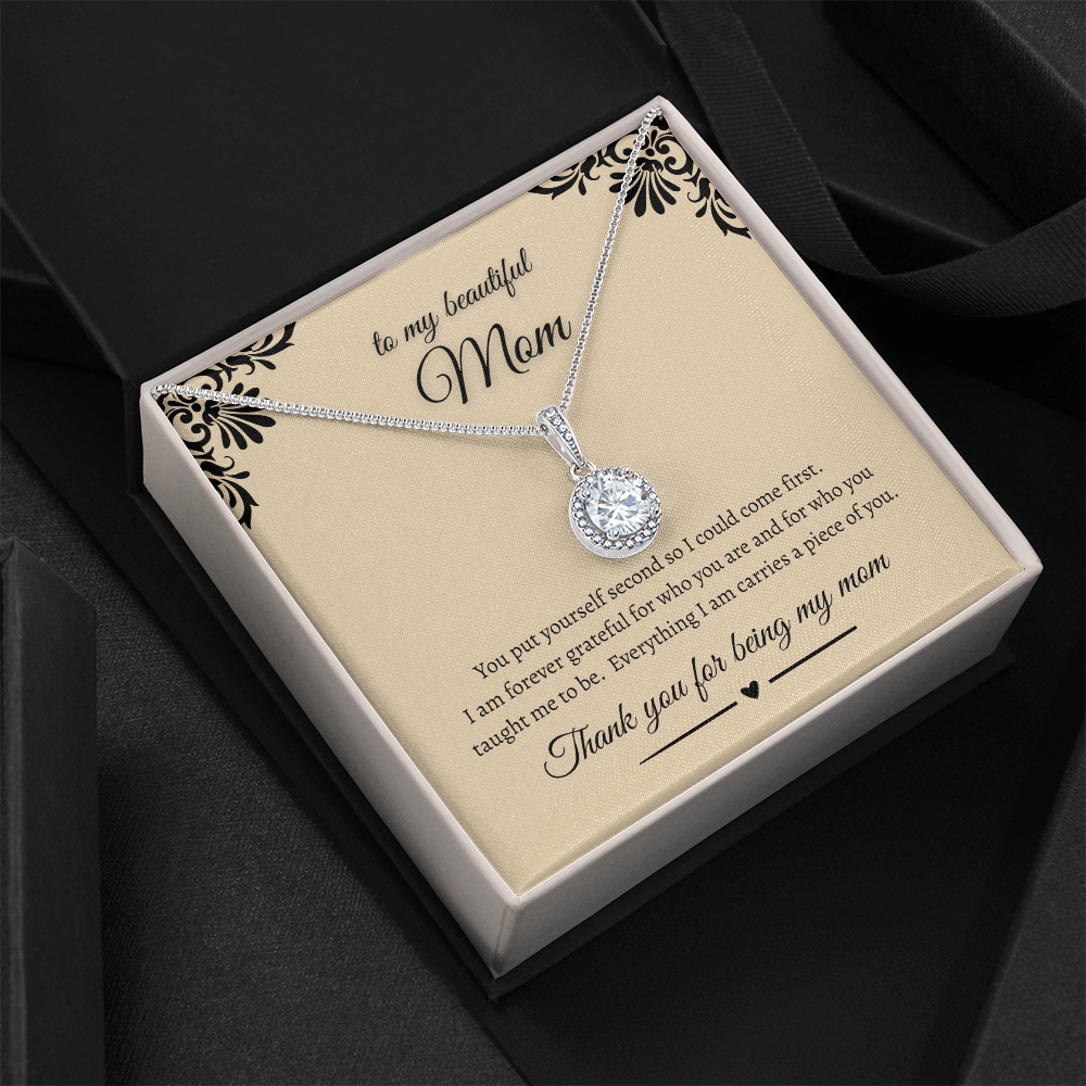 Heartfelt Gift For Mom Sparkling Eternal Hope Necklace