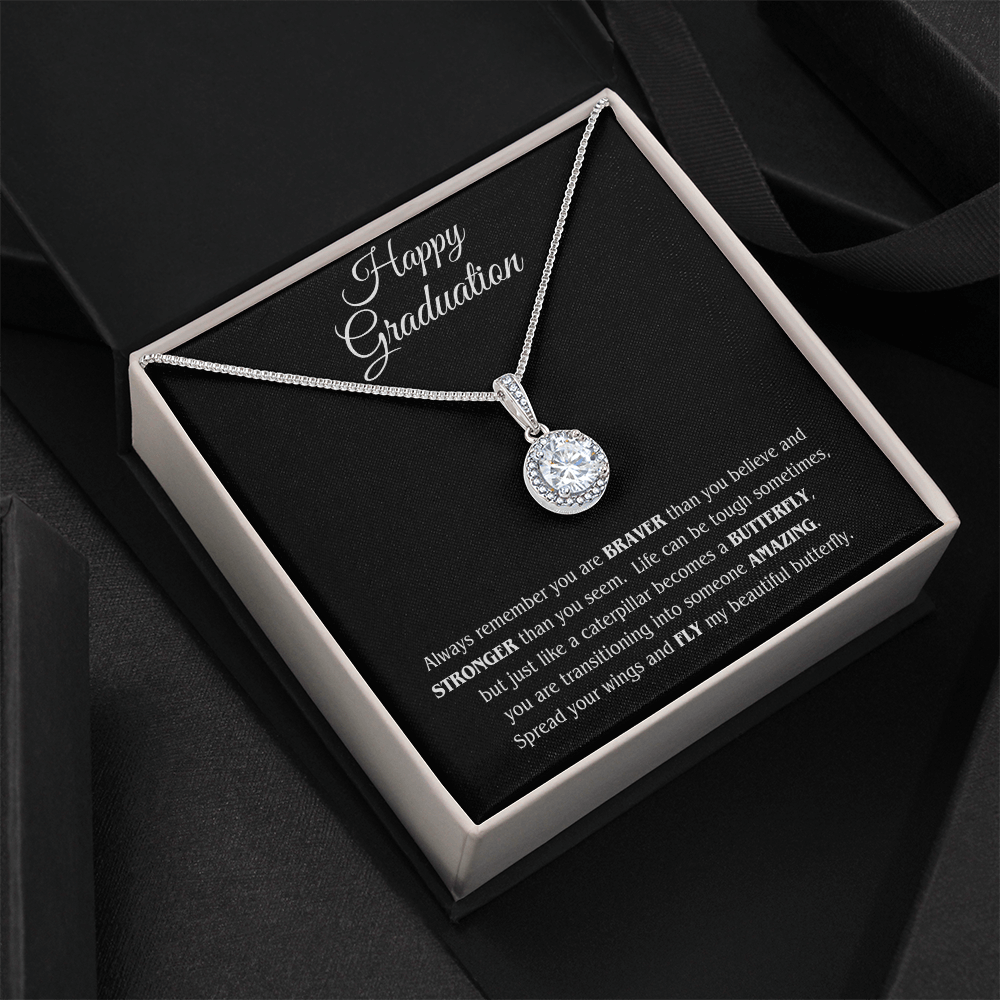 Graduation Gift Necklace For Daughter From Mom With Love