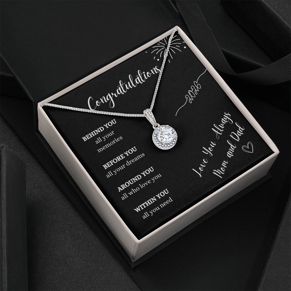 Graduation Gift Necklace From Mom and Dad