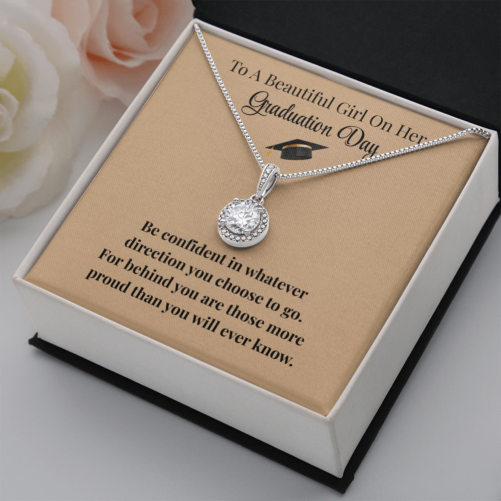 Beautiful Girl Graduation Necklace Gift Encouragement Love Keepsake