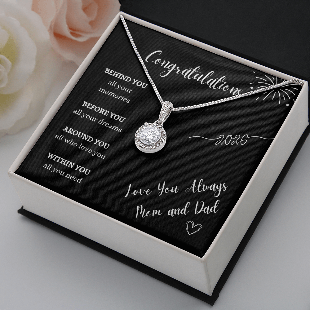 Graduation Gift Necklace From Mom and Dad