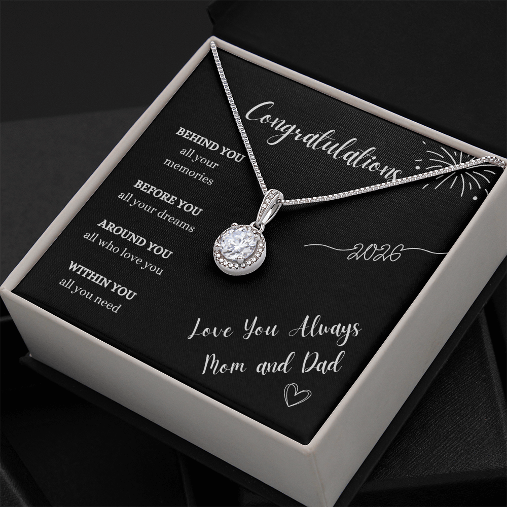 Graduation Gift Necklace From Mom and Dad