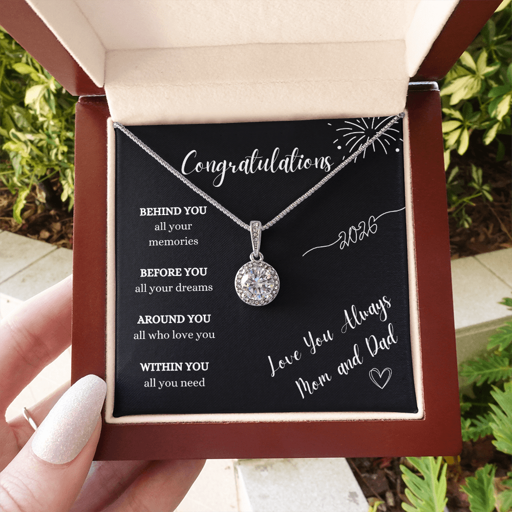 Graduation Gift Necklace From Mom and Dad