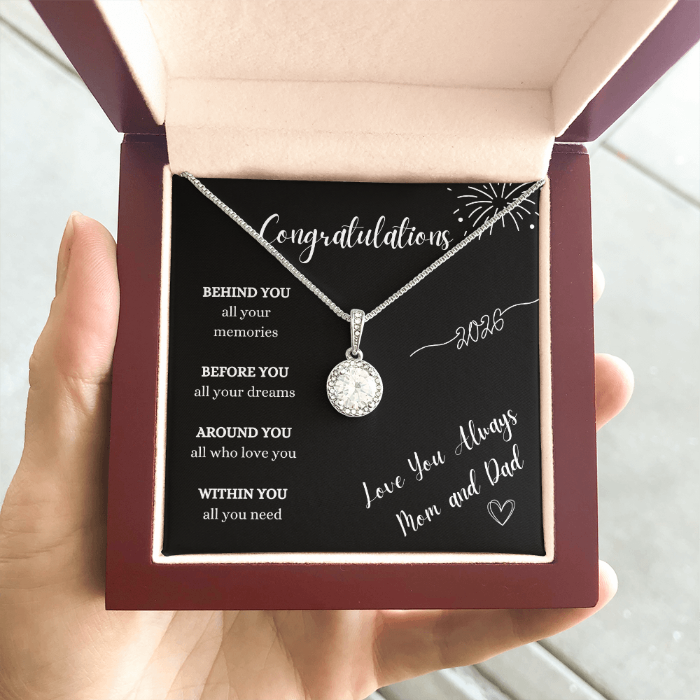 Graduation Gift Necklace From Mom and Dad