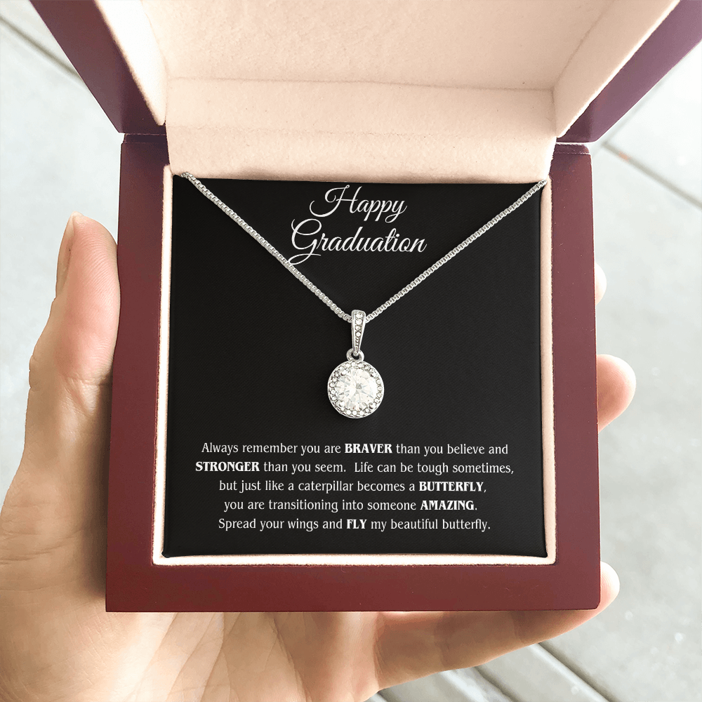 Graduation Gift Necklace For Daughter From Mom With Love