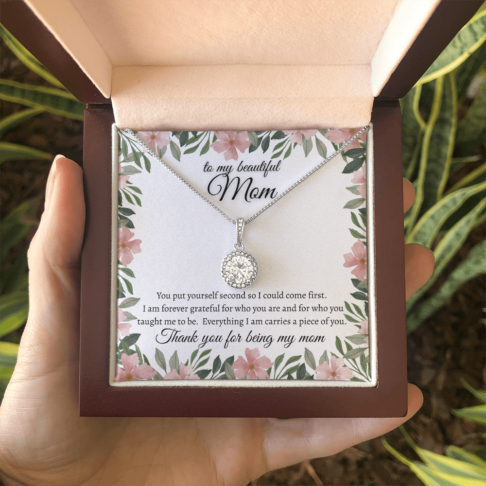 Forever Grateful Mom Necklace Meaningful Jewelry Gift Idea