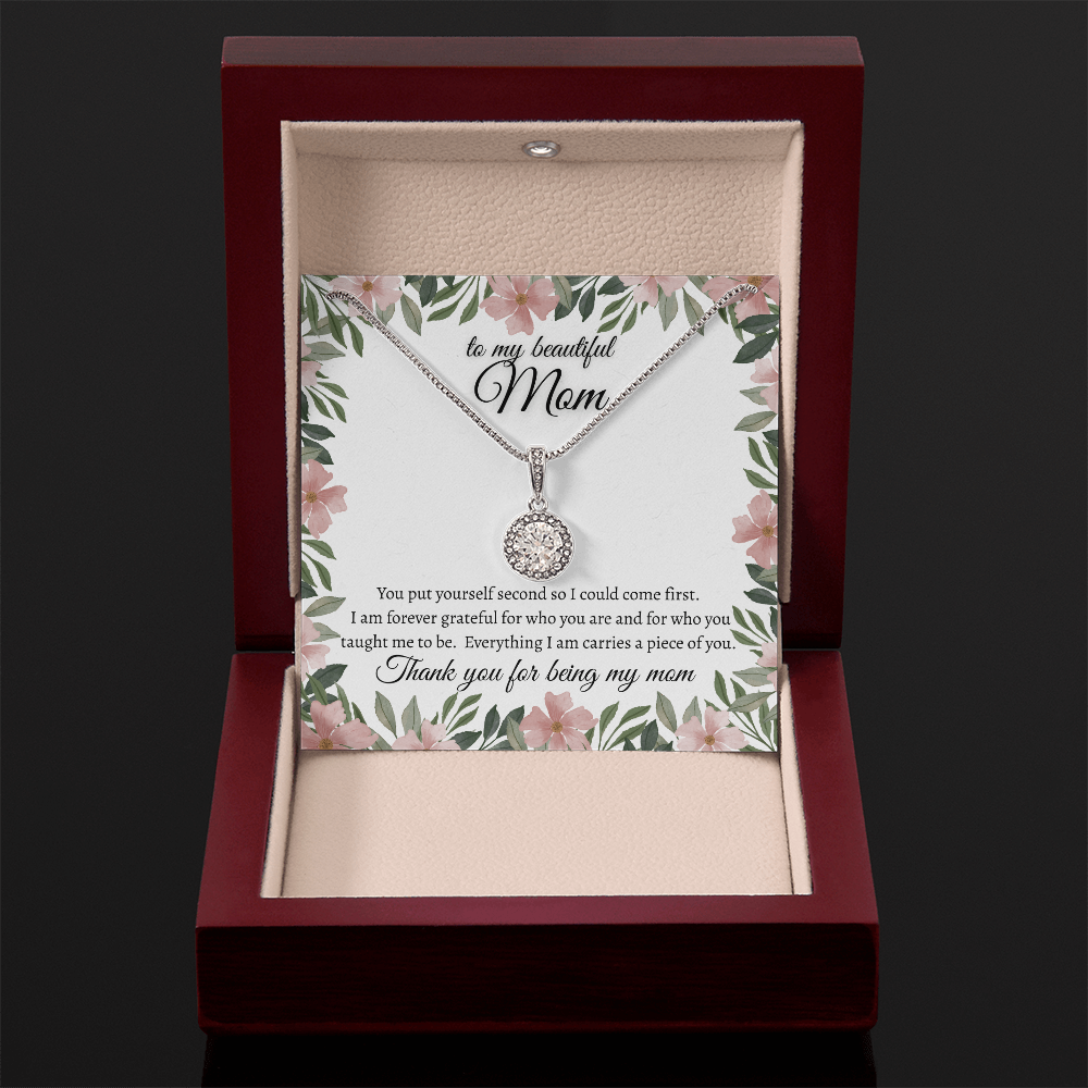 Forever Grateful Mom Necklace Meaningful Jewelry Gift Idea