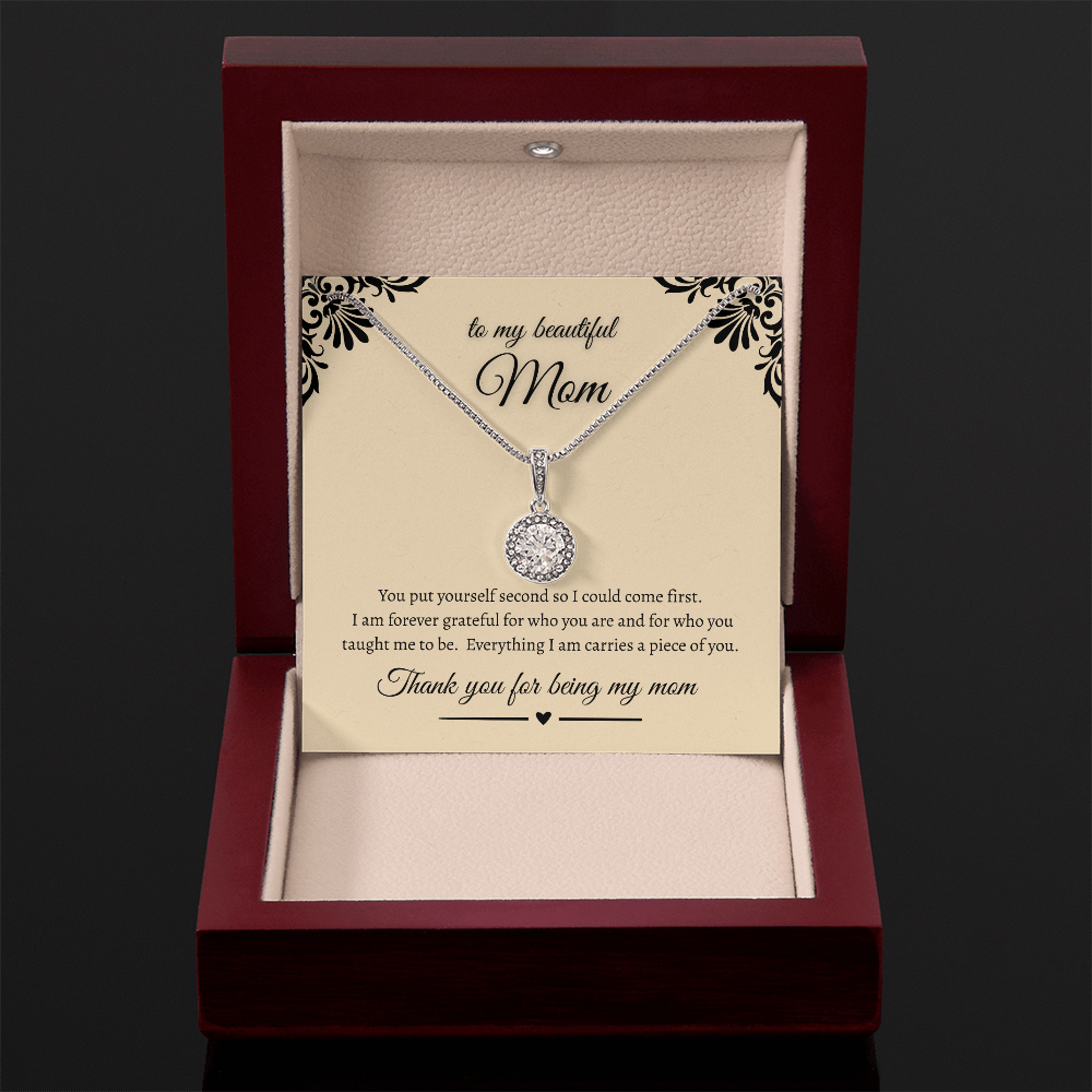 Heartfelt Gift For Mom Sparkling Eternal Hope Necklace