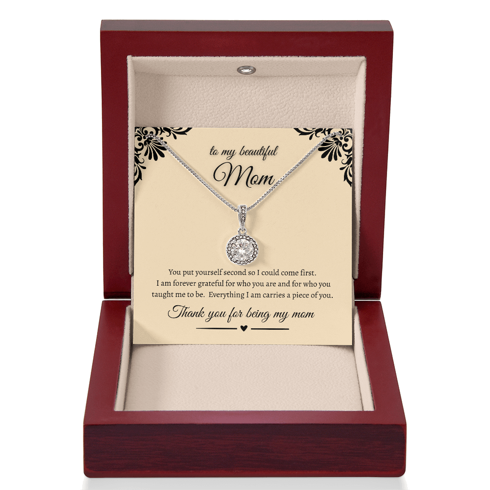 Heartfelt Gift For Mom Sparkling Eternal Hope Necklace