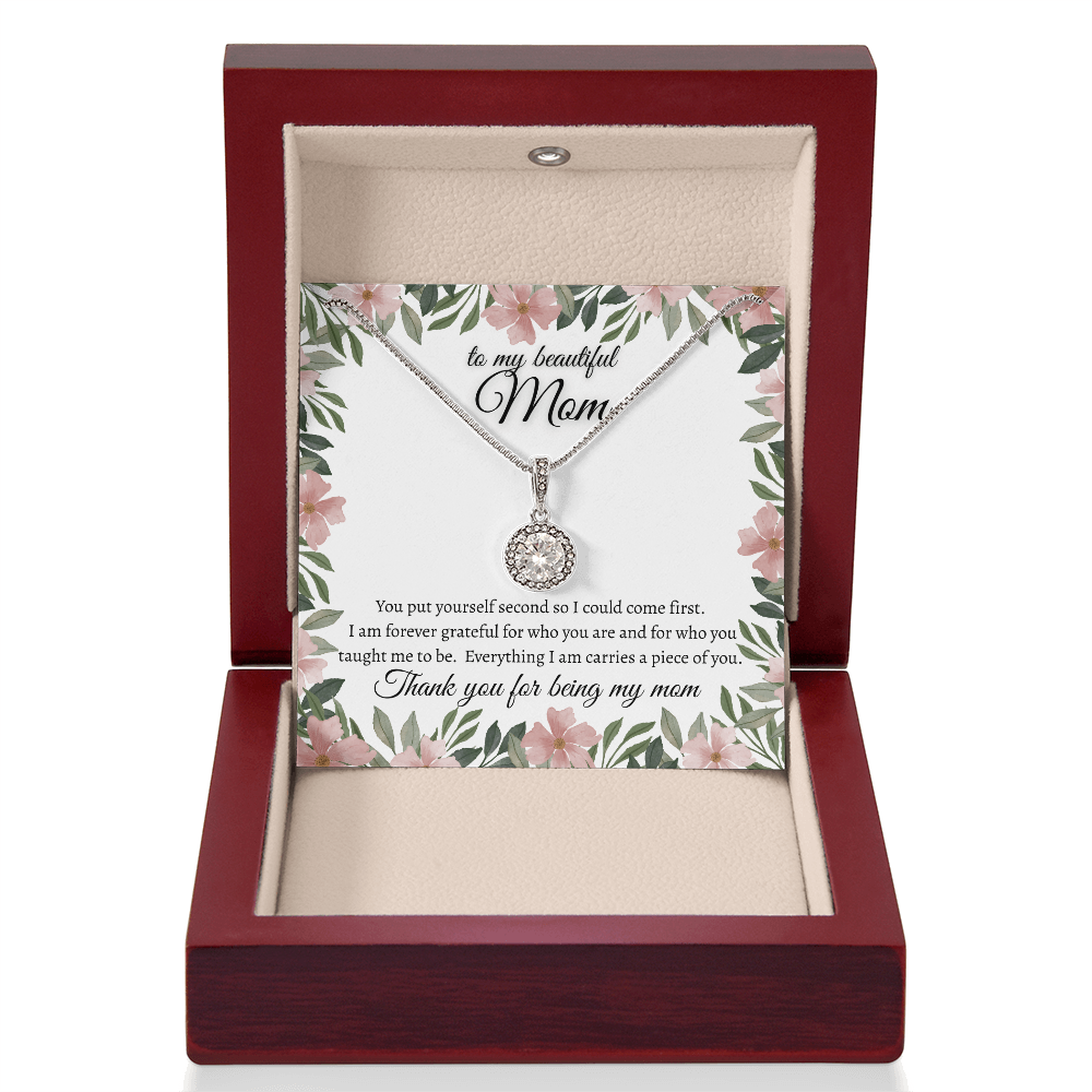 Forever Grateful Mom Necklace Meaningful Jewelry Gift Idea