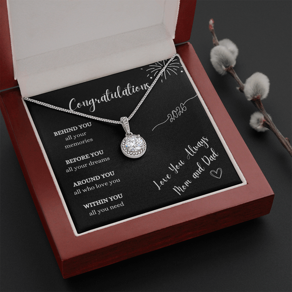 Graduation Gift Necklace From Mom and Dad