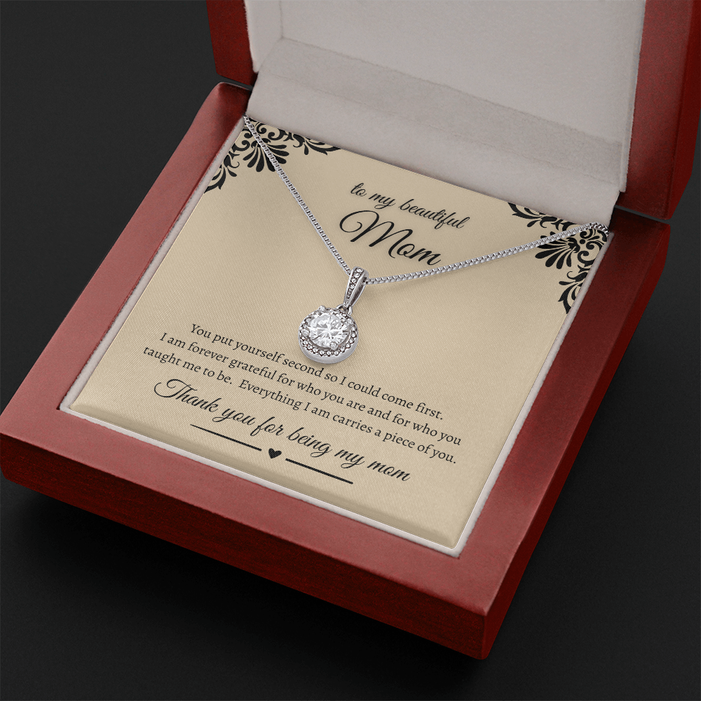 Heartfelt Gift For Mom Sparkling Eternal Hope Necklace