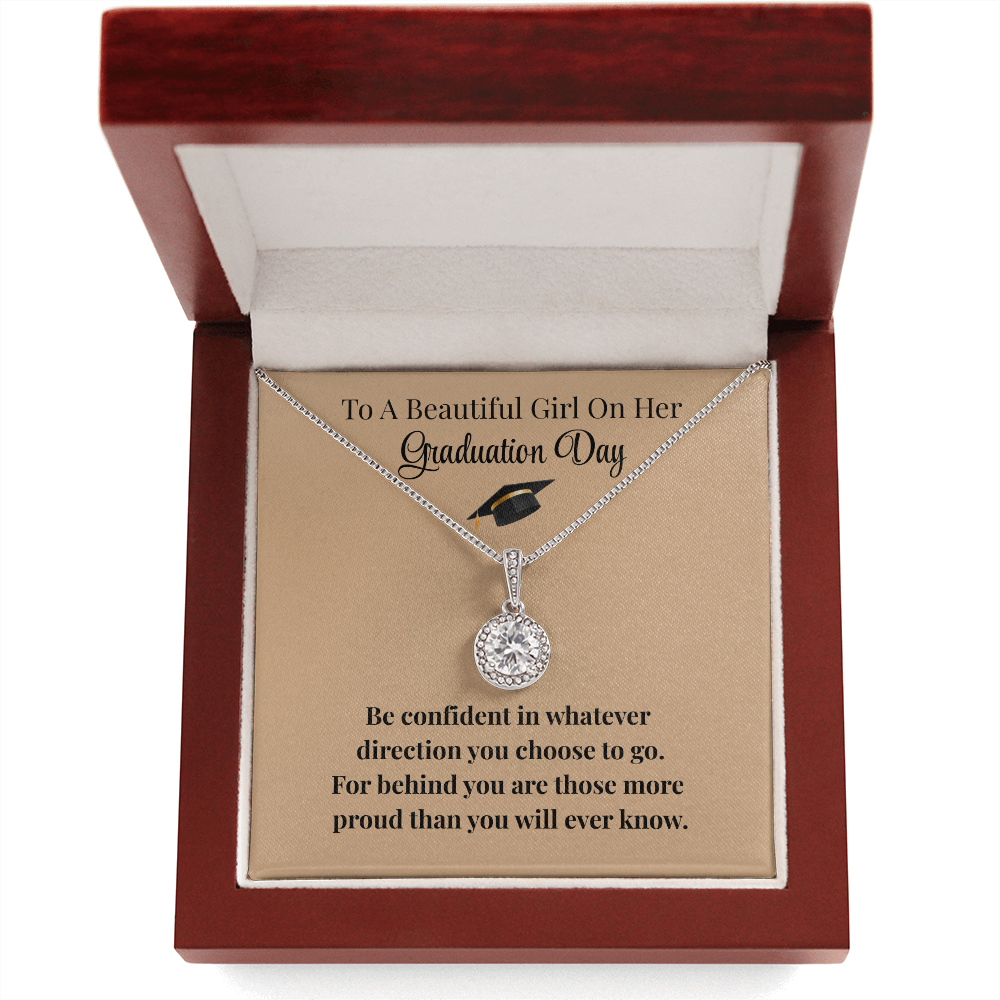 Beautiful Girl Graduation Necklace Gift Encouragement Love Keepsake