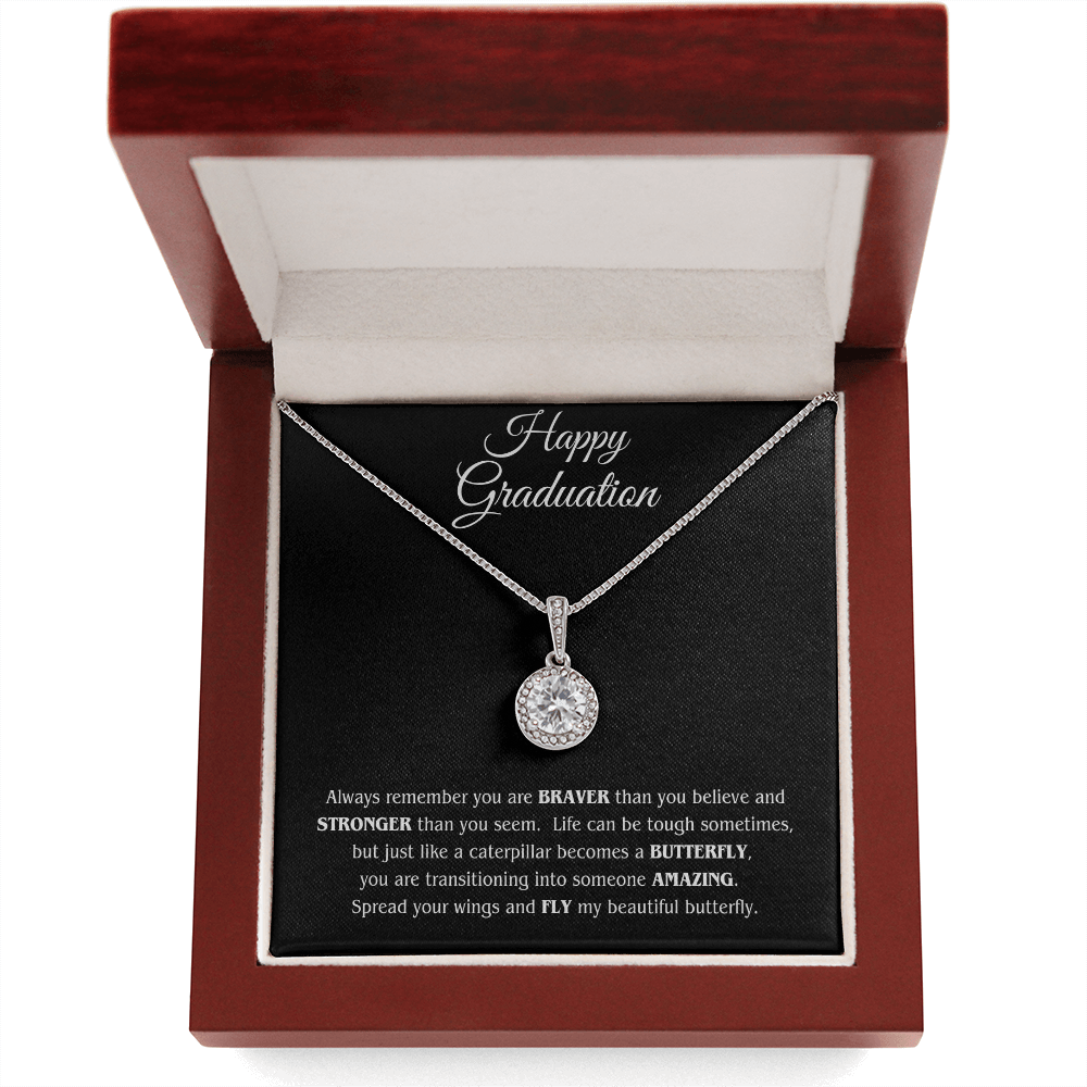 Graduation Gift Necklace For Daughter From Mom With Love
