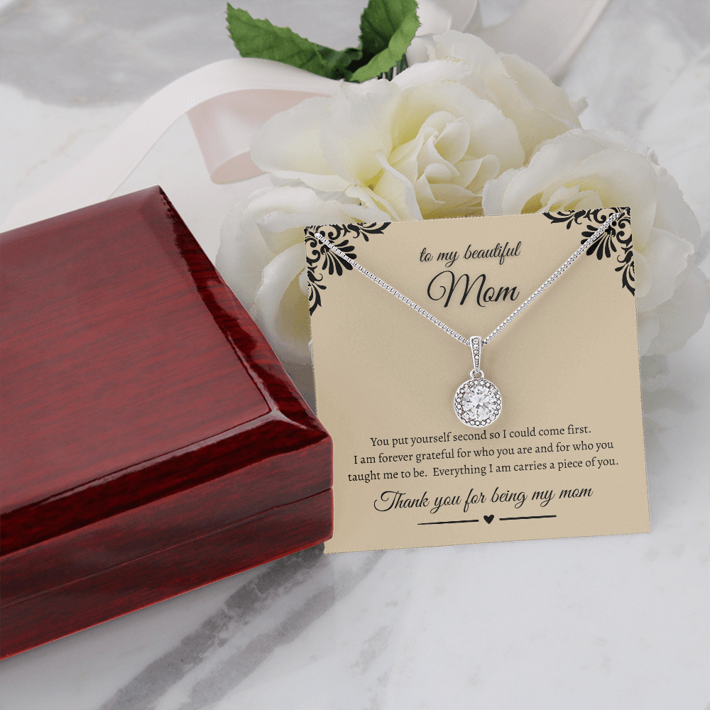 Heartfelt Gift For Mom Sparkling Eternal Hope Necklace