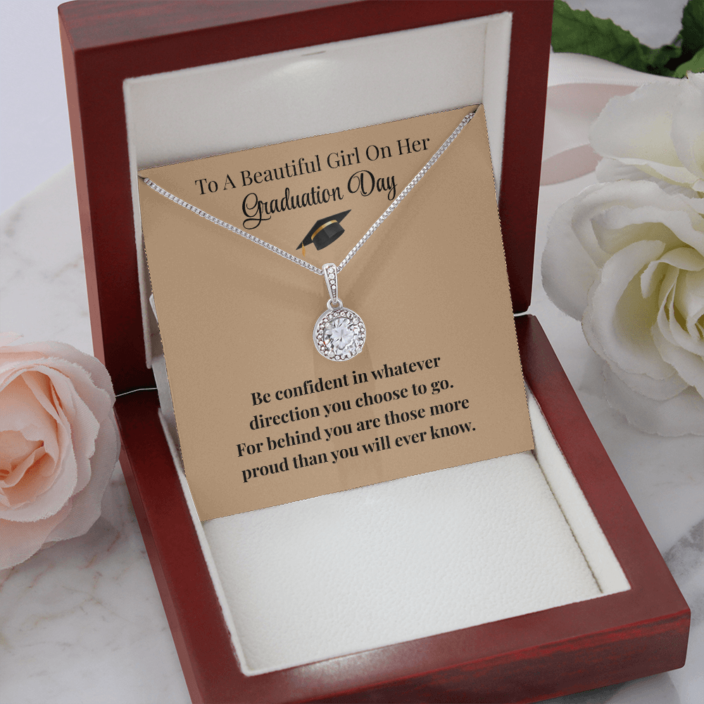 Beautiful Girl Graduation Necklace Gift Encouragement Love Keepsake