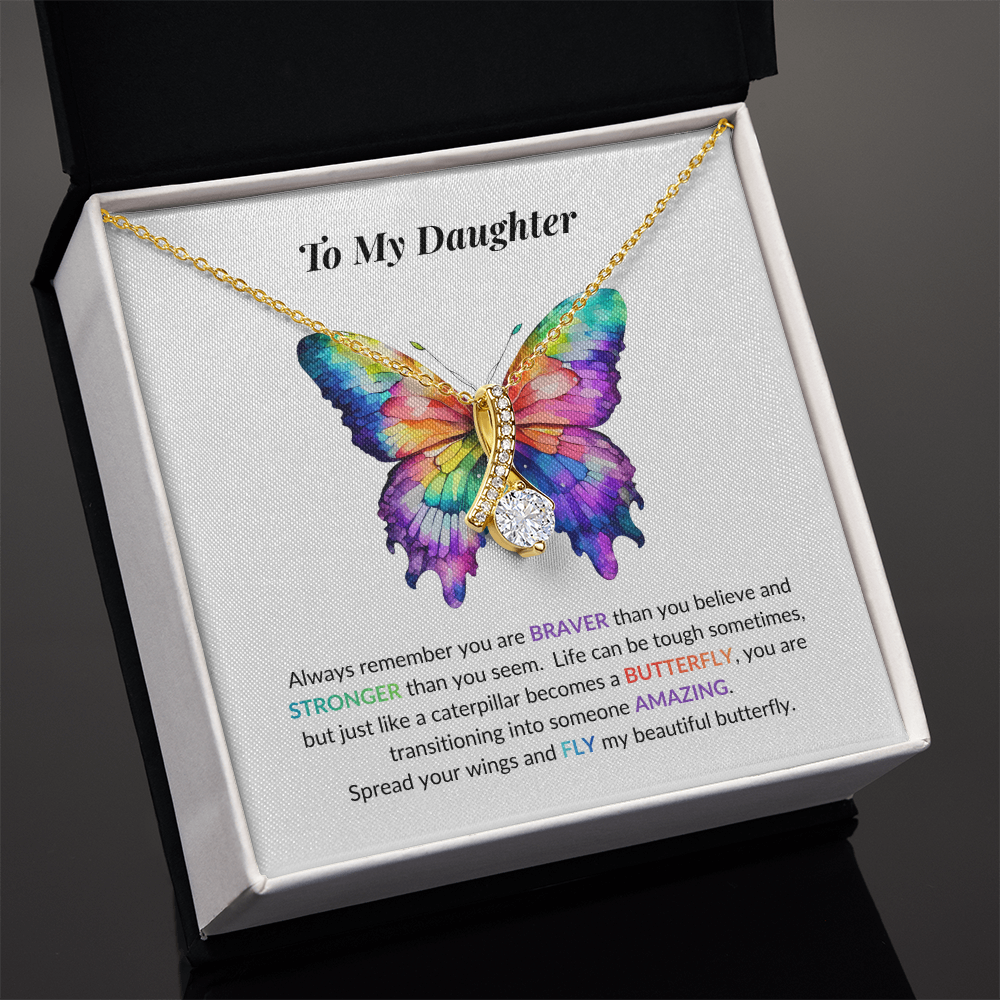Daughter Butterfly Necklace
