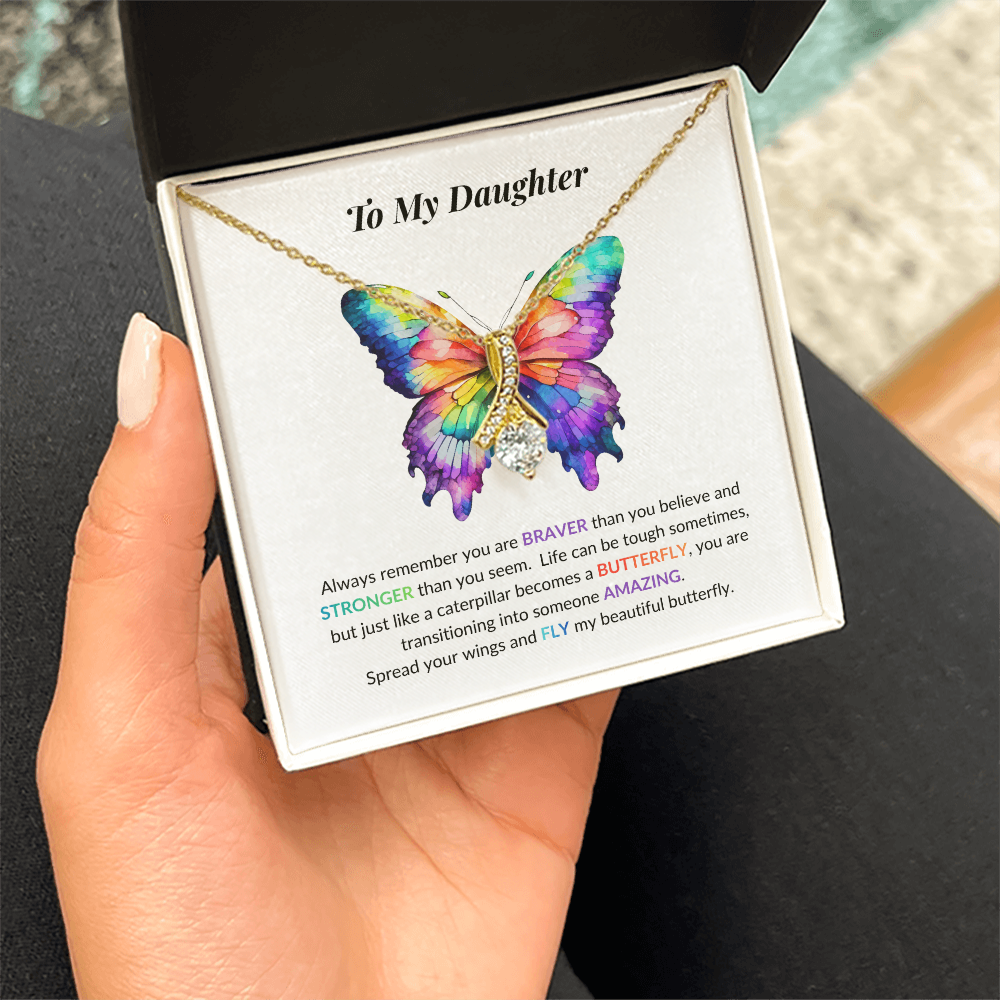 Daughter Butterfly Necklace