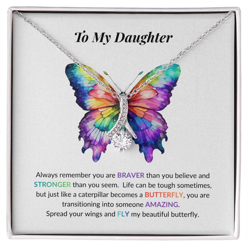 Daughter Butterfly Necklace
