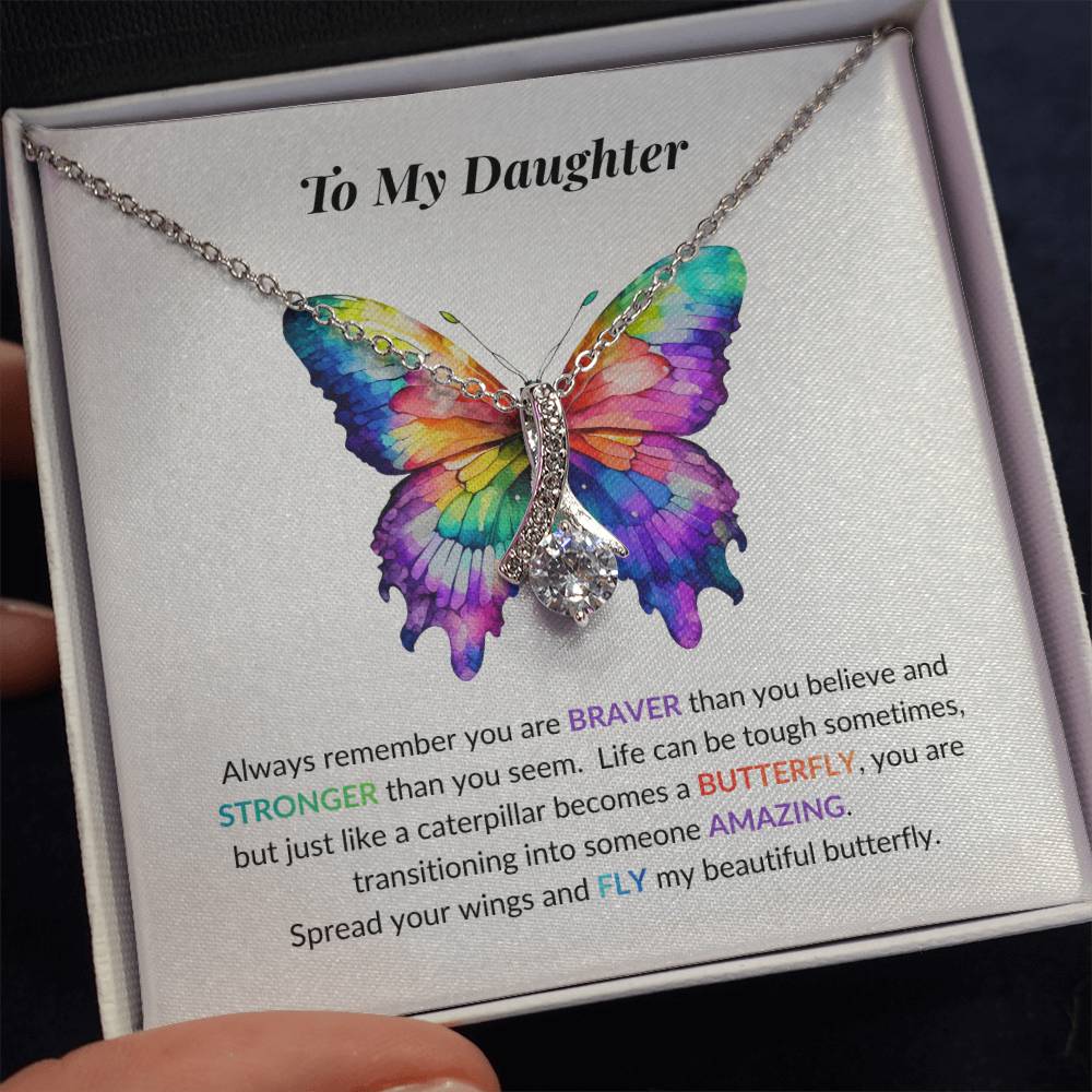 Daughter Butterfly Necklace