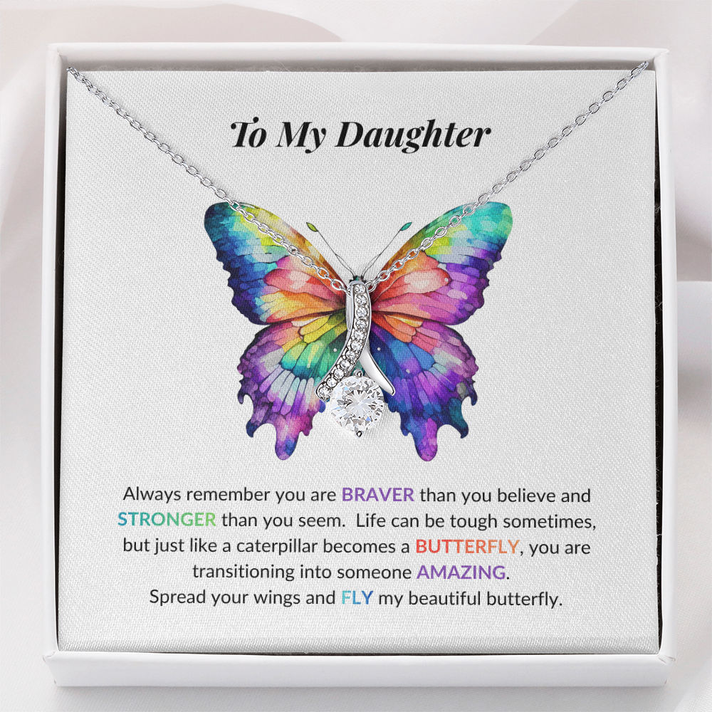 Daughter Butterfly Necklace