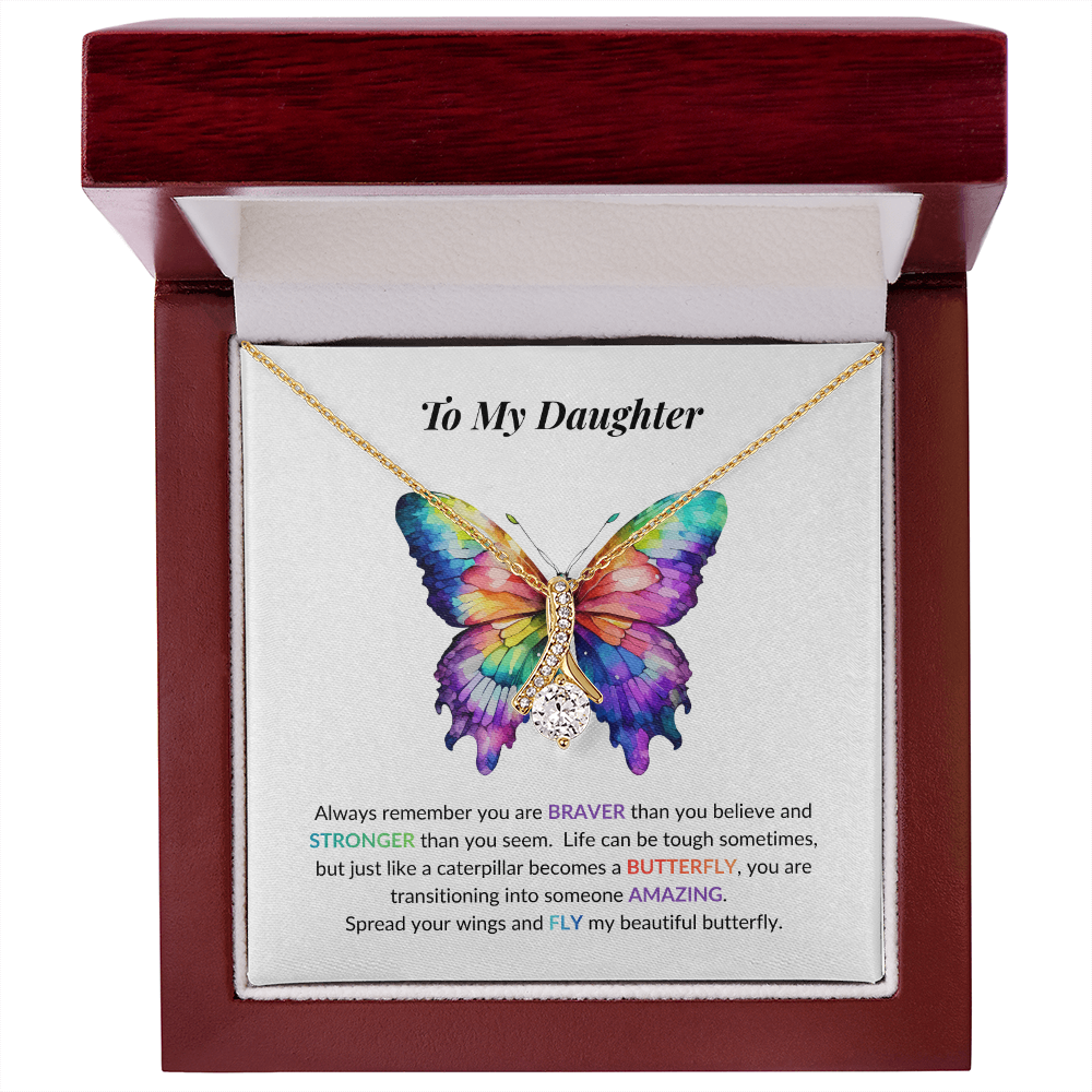 Daughter Butterfly Necklace