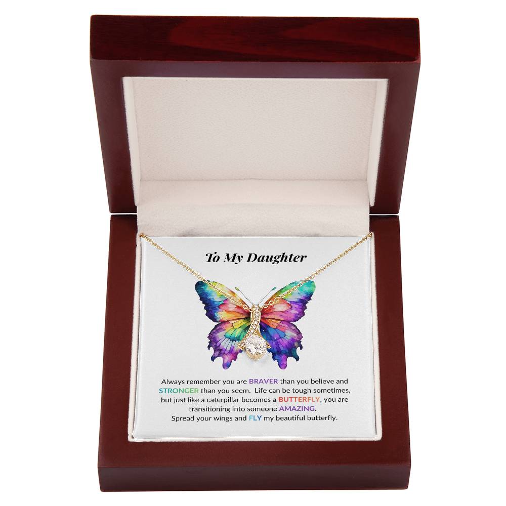Daughter Butterfly Necklace