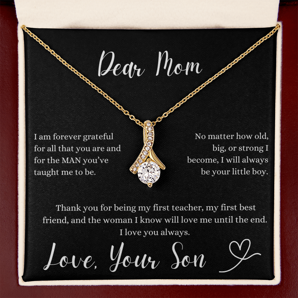 Special Gift For Mom From Son Heart Pendant
