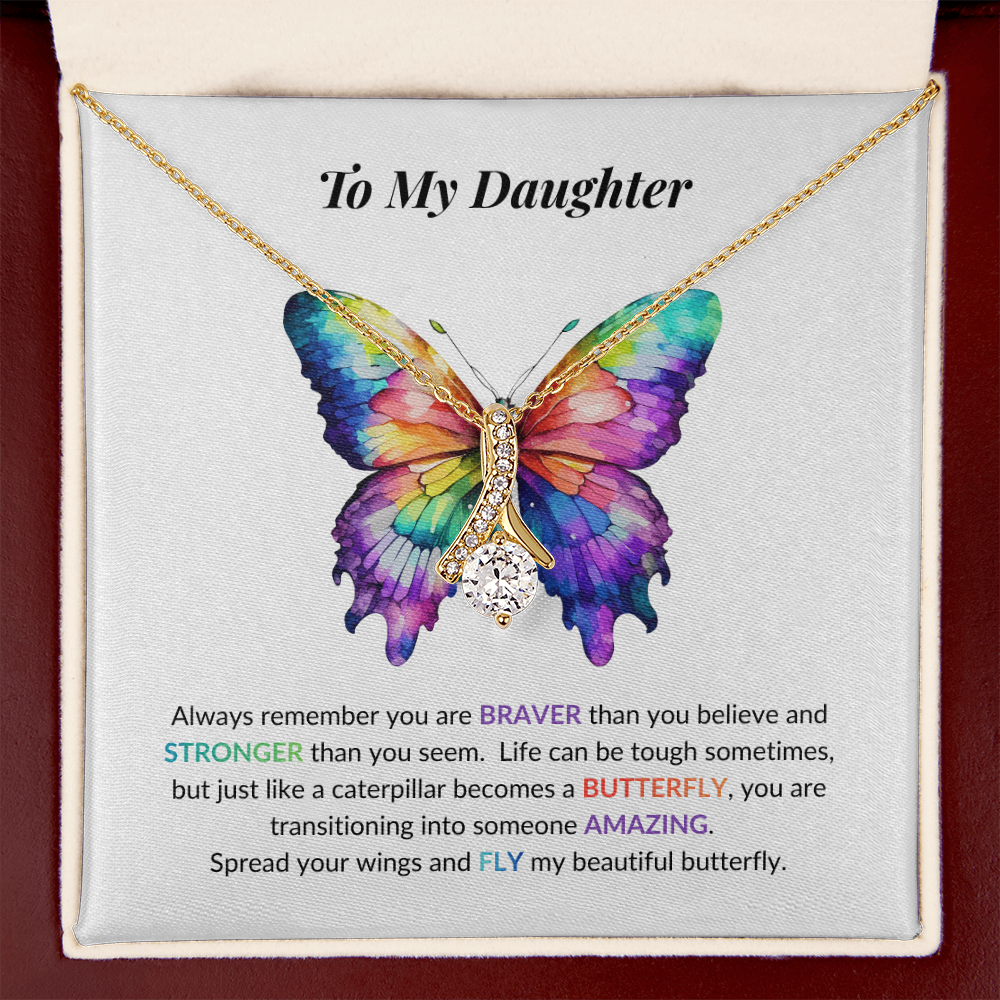 Daughter Butterfly Necklace