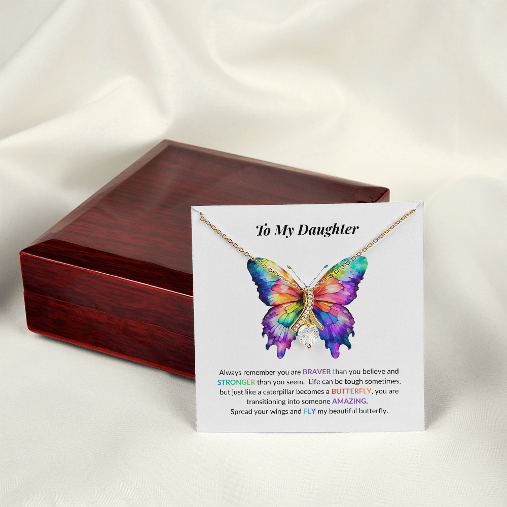 Daughter Butterfly Necklace