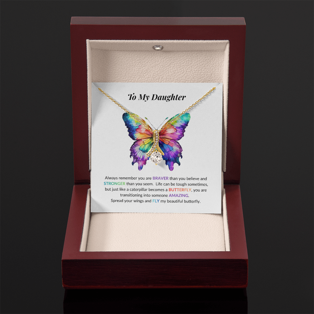 Daughter Butterfly Necklace