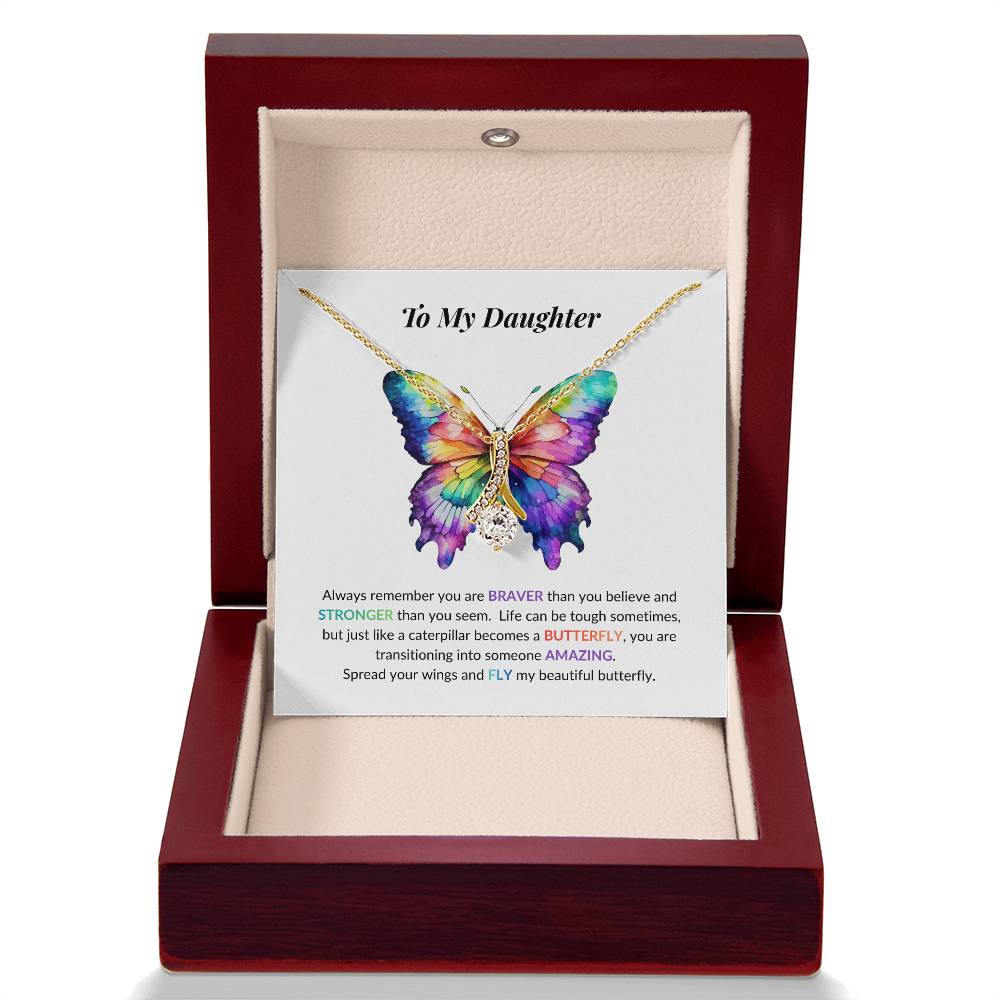 Daughter Butterfly Necklace