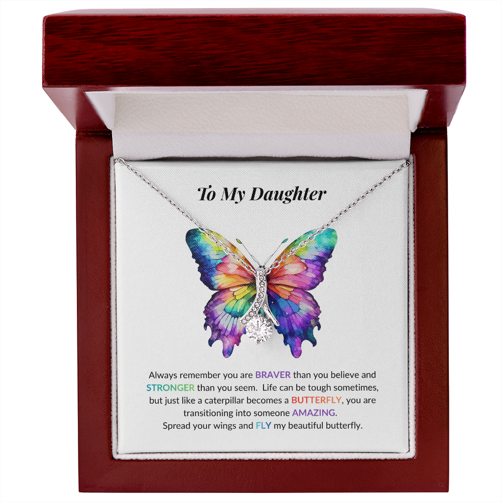 Daughter Butterfly Necklace