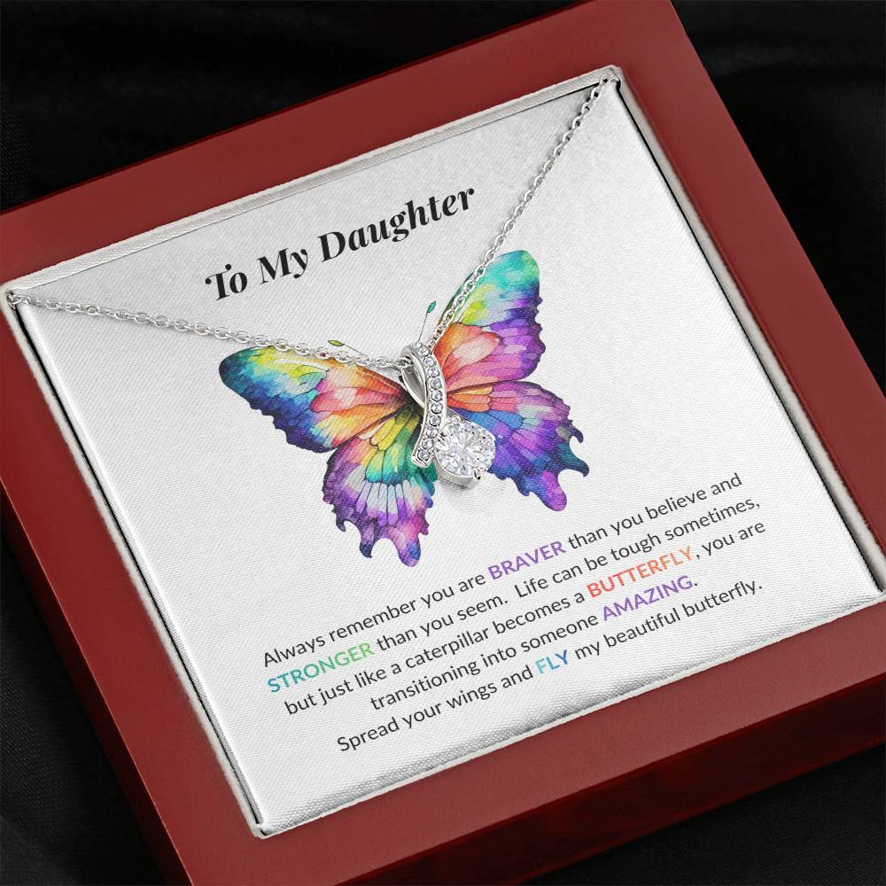 Daughter Butterfly Necklace