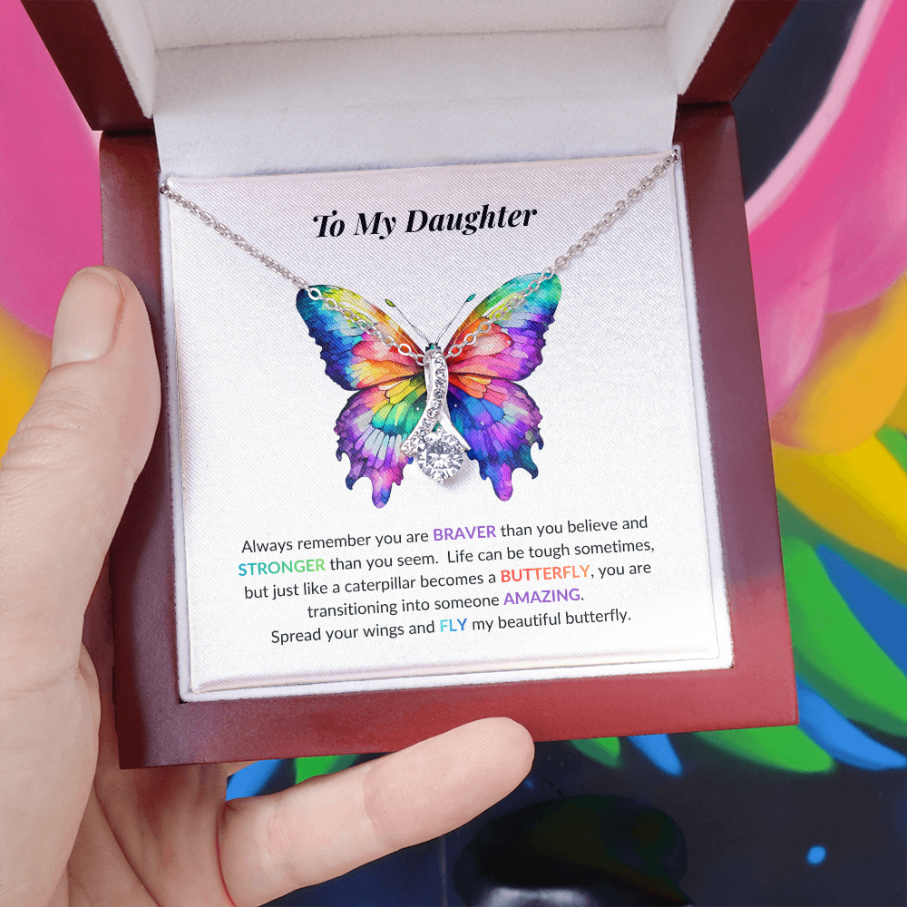 Daughter Butterfly Necklace