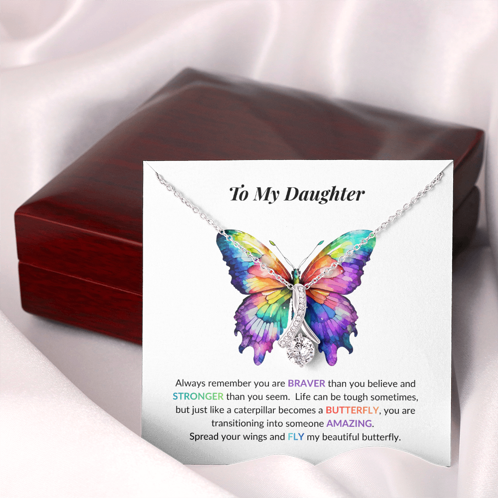 Daughter Butterfly Necklace
