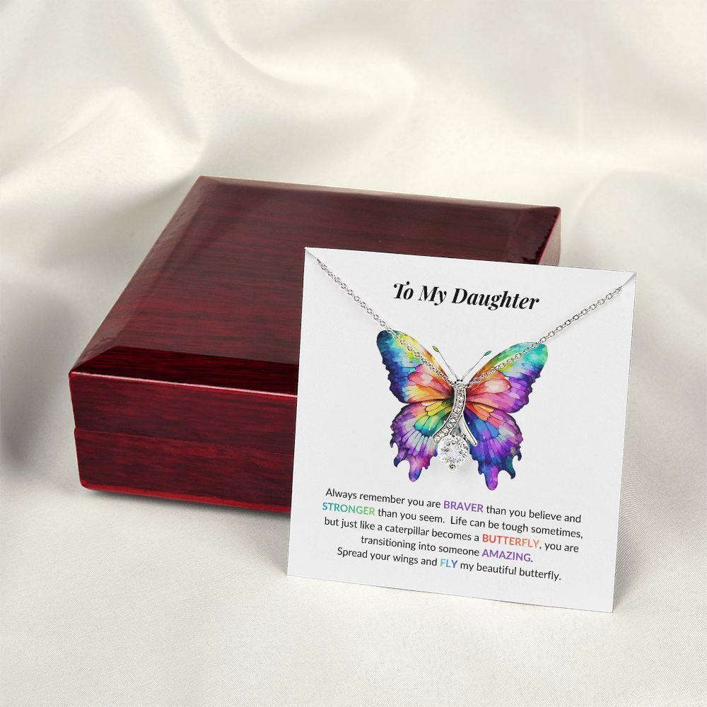 Daughter Butterfly Necklace