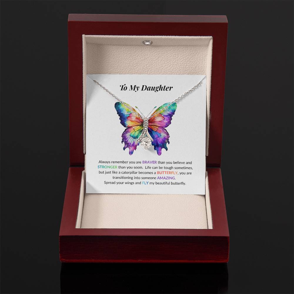 Daughter Butterfly Necklace