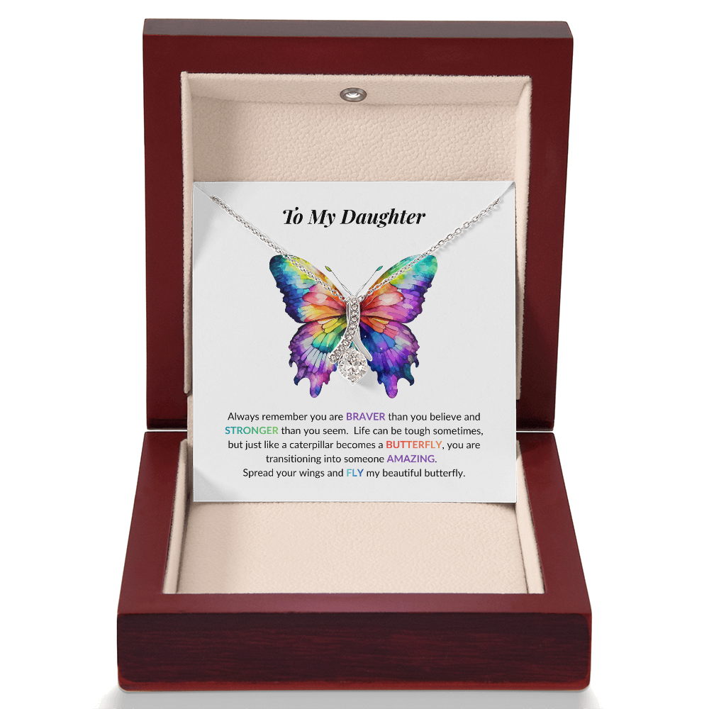 Daughter Butterfly Necklace