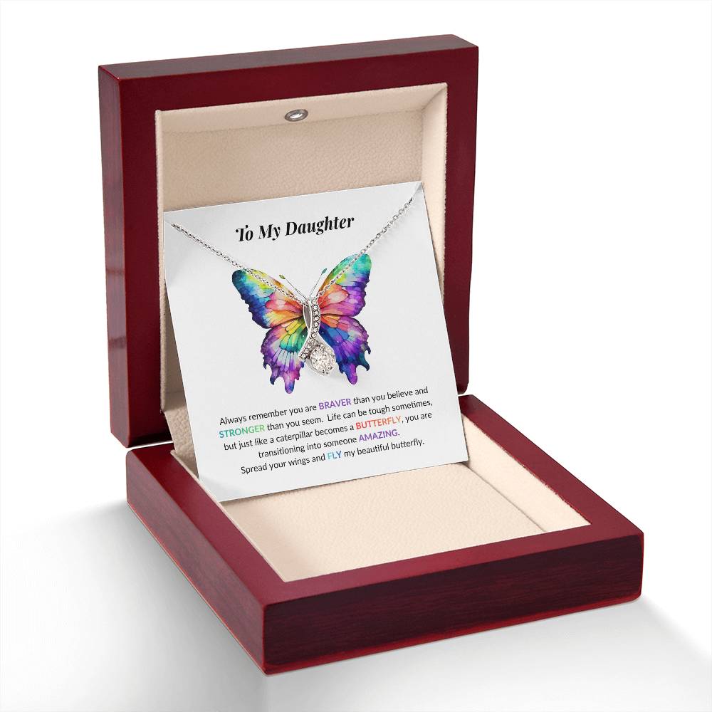 Daughter Butterfly Necklace