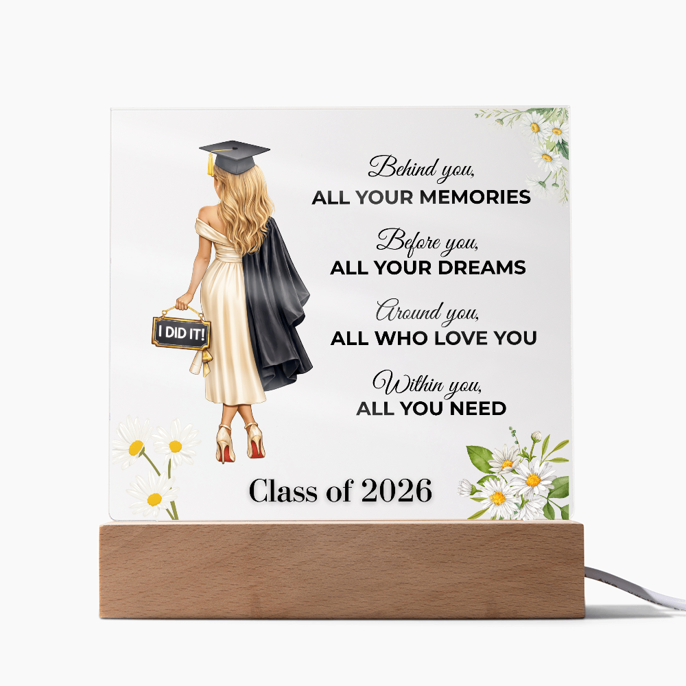 Class of 2026 Graduation Keepsake Acrylic Plaque
