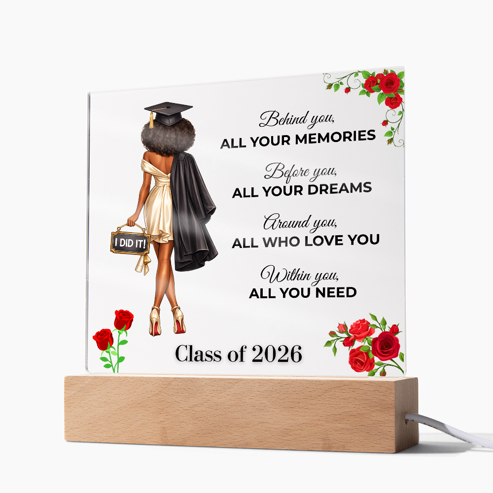 Class of 2026 Graduation Keepsake Acrylic Plaque